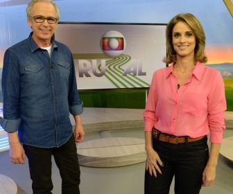 Nelson Araújo e Helen Martins apresentam o Globo Rural