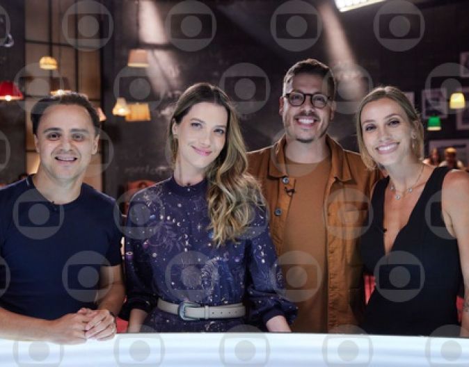Nathalia Dill, Felipe Massa e Fernanda Colombo no "Que História É Essa, Porchat?"