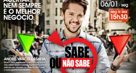 Band anuncia estreia do game "Sabe ou Não Sabe", com André Vasco