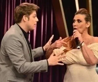 Fábio Porchat e Rita Cadillac fazem as pazes na telinha