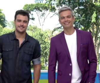 Joaquim Lopes e Otaviano Costa no Vídeo Show (Globo)