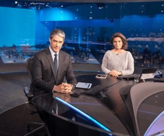 Âncoras do Jornal Nacional. Foto: TV Globo
