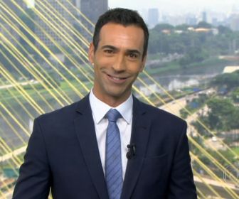 César Tralli. Foto: Reprodução/Globo