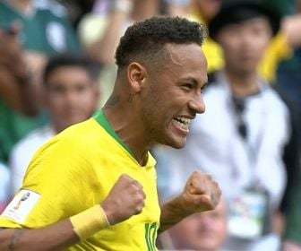 Neymar comemorando o gol. Foto: Reprodução/Globo