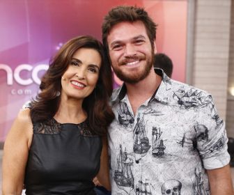 Fátima Bernardes e Emílio Dantas. Foto: TV Globo