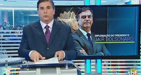 SBT fica em 2º lugar com exibição de “Diplomação Presidente” de Jair Bolsonaro