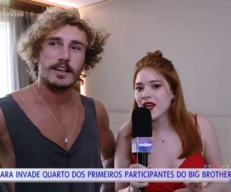 Ana Clara e Alan no Vídeo Show. Foto: Globo
