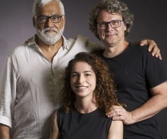 Autores e o diretor artístico. Foto: TV Globo