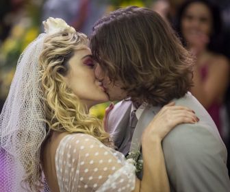 O casamento dos protagonistas. Foto: TV Globo