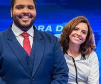 Os âncoras. Foto: TV Globo/Divulgação