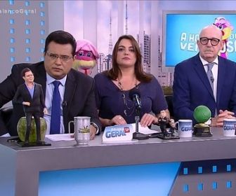 Os apresentadores do A Hora da Venenosa/Record TV