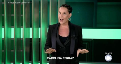 Com estreia de Carolina Ferraz, "Domingo Ferraz" mantém o terceiro lugar