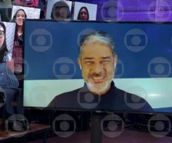 William Bonner, Leandra Leal, Fernando Fernandes no "Altas Horas"