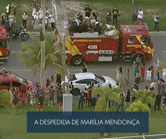 A Despedida de Marília Mendonça. Foto: TV Globo