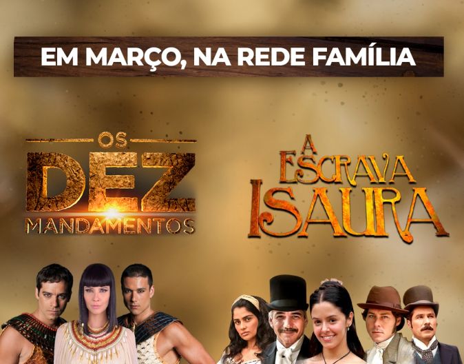 Rede Família exibe duas superproduções da teledramaturgia brasileira