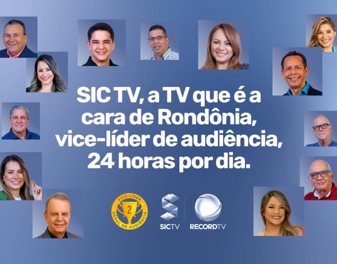 A SIC TV, afiliada Record TV, se isola na vice de audiência na capital Porto Velho