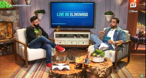 Na "Live do Eliminado", Lucas Selfie conversou com Bruno Tálamo