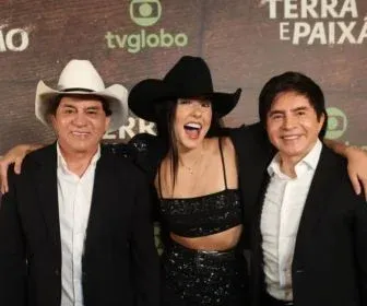 Terra e Paixão: Chitãozinho & Xororó cantam tema de abertura com Ana Castela