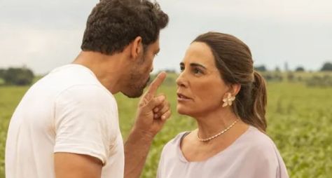 Caio e Irene se enfrentam no capítulo desta quarta de "Terra e Paixão"