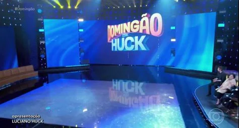 Clara Moneke, Eduardo Sterblitch e Renata Lo Prete no "Domingão com Huck"
