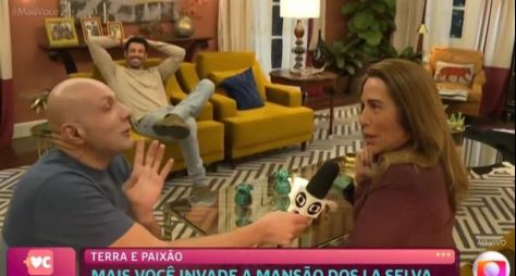Incomodada, Gloria Pires dá patada em repórter do "Mais Você" ao vivo
