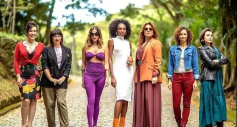 O encontro das protagonistas do remake de "Elas por Elas"