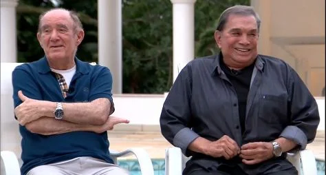 Renato Aragão e Dedé Santana se reencontram no "Domingo Espetacular"