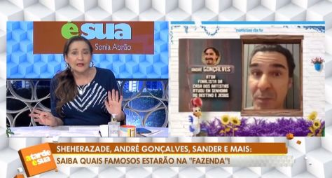 "Pra mim, já tem cara de campeão", crava Sônia Abrão sobre André Gonçalves em "A Fazenda 15"