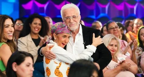 Moacyr Franco e Gorete Milagres se encontram no “Programa Silvio Santos com Patricia Abravanel”