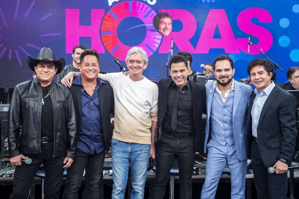 Amigos fazem show no Altas Horas. Foto: Maurício Fidalgo/Globo