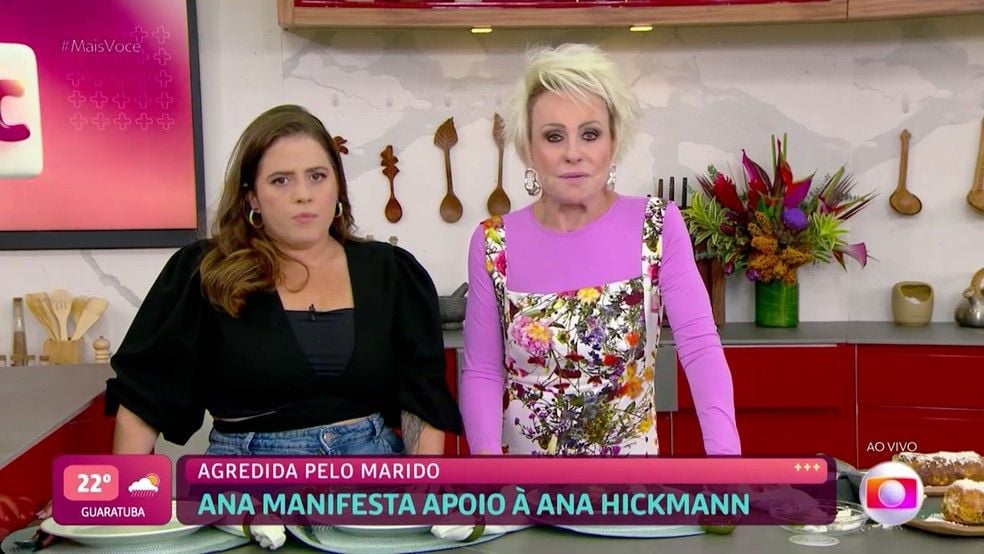 Ana Maria presta apoio a Ana Hickmann. Foto: Globo