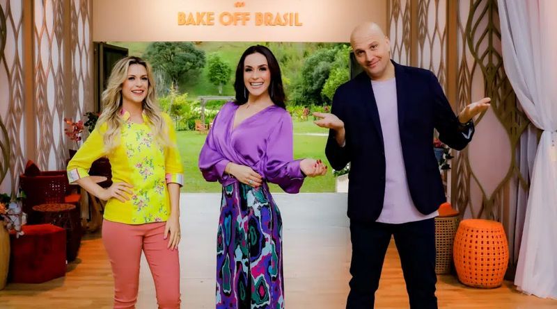 Apresentadores do Bake Off Brasil. Foto: Divulgação/SBT