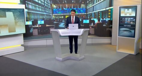 Globo produz novos cenários para o "Hora Um", "Jornal Hoje" e "Jornal da Globo"