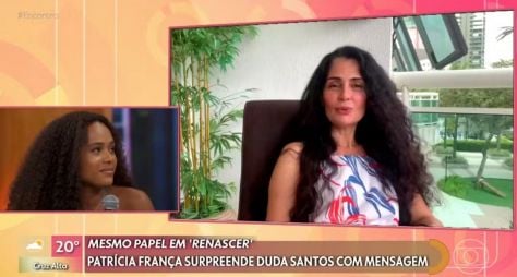 No Encontro, Duda Santos relembra mensagem pedindo emprego à Globo