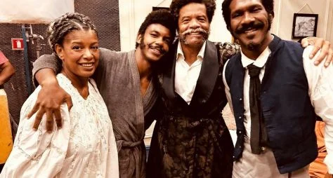 Thalma de Freitas, Lucas Wickhaus, Luciano Quirino e André Luiz Miranda gravam cenas finais de “Dona Beja”