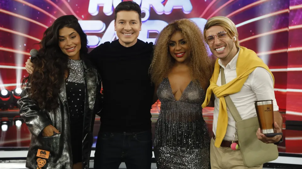 Cariúcha, Aline Campos e o humorista Jorginho participam do "Hora do Faro"
