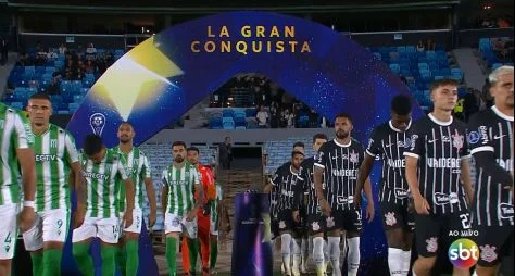 Estreia do Corinthians na Conmebol Sul-Americana eleva a audiência do SBT em 150%