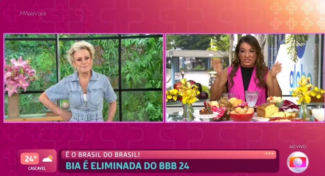 Ana Maria Braga e Beatriz. Foto: Reprodução/Globo