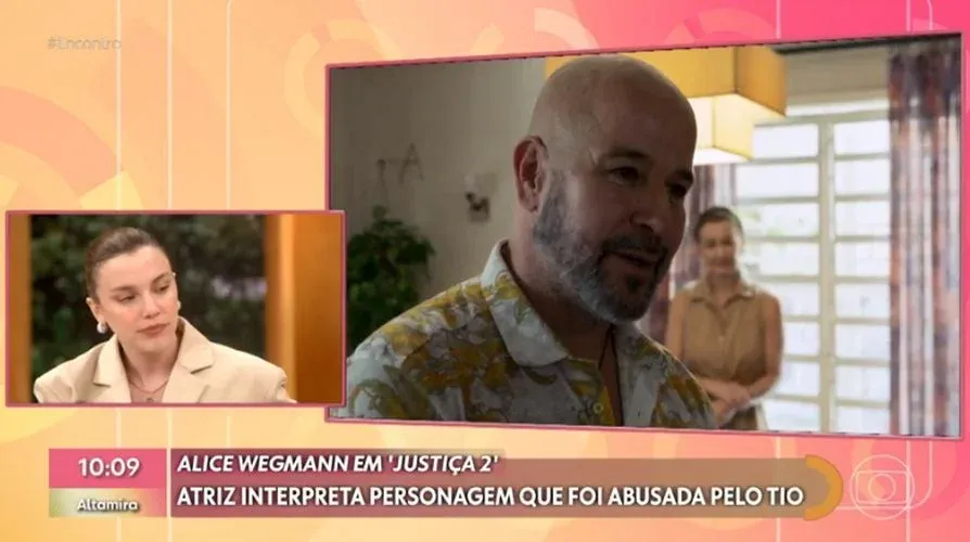 Alice Wegmann revela drama pessoal em gravação de cenas de abuso em Justiça