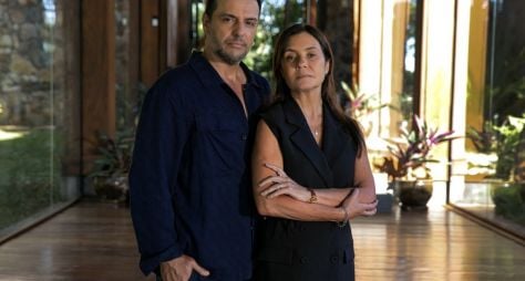 Rodrigo Lombardi e Adriana Esteves surgem caracterizados para "Mania de Você"