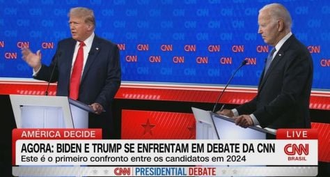 CNN Brasil lidera audiência entre canais de notícias com 1º debate entre Biden e Trump