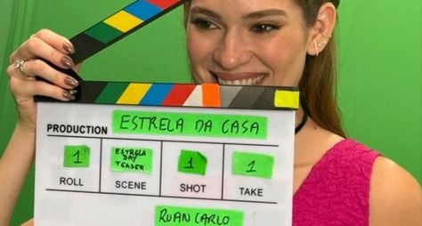 Ana Clara grava chamadas do "Estrela da Casa"; reality show será lançado no dia 13 de agosto