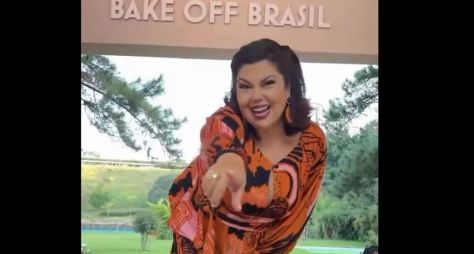 Fabiana Karla grava os primeiros episódios do "Bake Off Brasil: Mão na Massa"