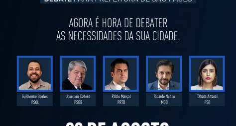 Band promove os primeiros debates entre candidatos a prefeito nesta quinta-feira