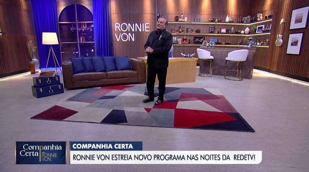 Ronnie Von na estreia do Companhia Certa/RedeTV!