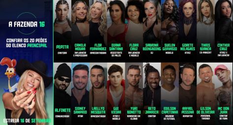 Suposta lista do elenco de "A Fazenda 16" vaza na web