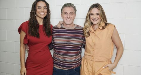 Luciano Huck recebe Rafa Kalimann e Juliana Paiva na "Batalha do Lip Sync