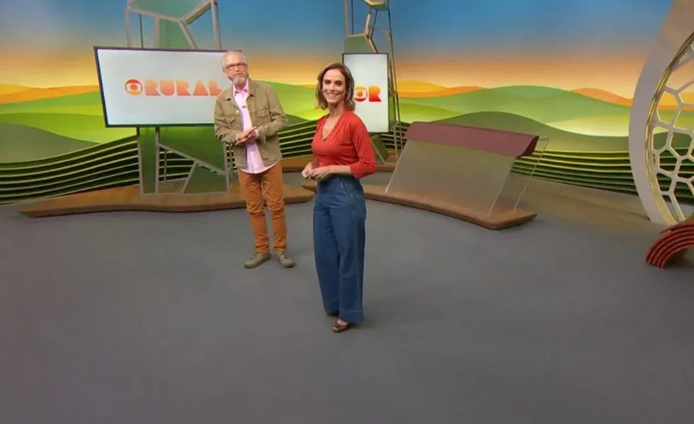 Os apresentadores do Globo Rural