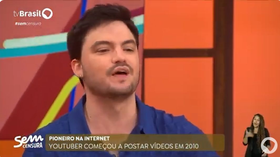 Felipe Neto no Sem Censura. Foto: TV Brasil