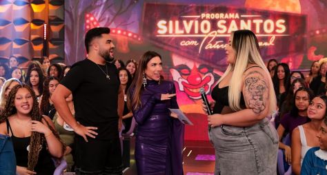 Patricia Abravanel apresenta o “Programa Silvio Santos” com temática de Halloween